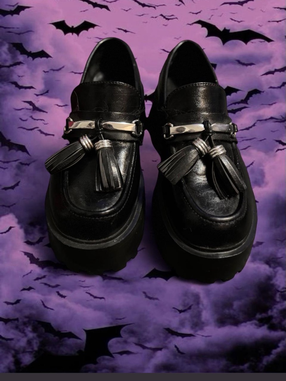 Steve Madden Black Tassel Loafers - Classic Slip-On Style